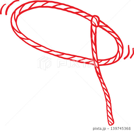 Cowboy Summer Lasso Swinging Rope Whimsical...のイラスト素材 [139745368] - PIXTA