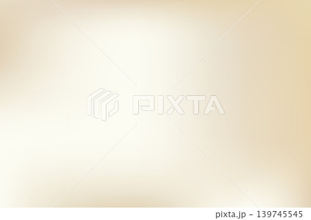 Neutral beige gradient. Soft background in gold and cream corner glow for wedding stationery. Rich beige gradation with elegant border and pastel hues. Smooth vector blend with ivory, champagne tone 139745545