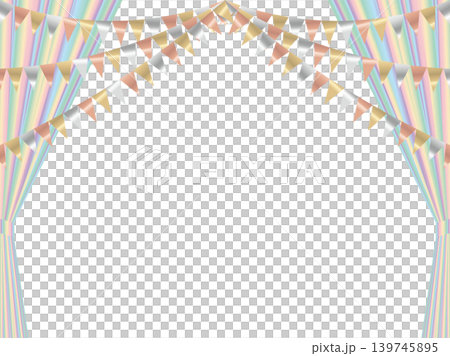 Curtains, open, garland 1, 20 faint rainbow Curtains, open, garland 1, 20 faint rainbow 139745895