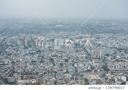 Modern architecture building cityscape of Ho Chi Minh city skyline. Areal view of Saigon Vietnam Modern architecture building cityscape of Ho Chi Minh city skyline. Areal view of Saigon Vietnam 139746017
