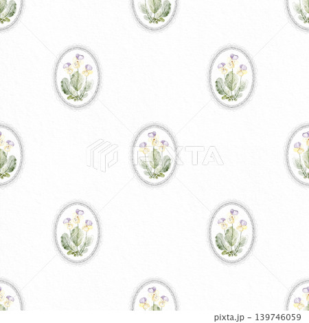 Cottagecore Floral Pattern Watercolor Hand Painted Cottagecore Floral Pattern Watercolor Hand Painted 139746059