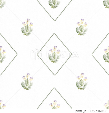 Cottagecore Floral Pattern Watercolor Hand Painted Cottagecore Floral Pattern Watercolor Hand Painted 139746060