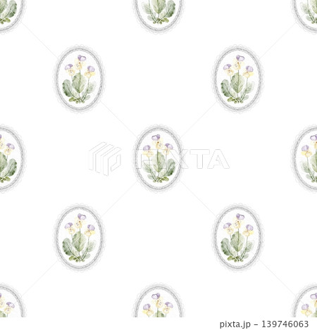 Cottagecore Floral Pattern Watercolor Hand Painted Cottagecore Floral Pattern Watercolor Hand Painted 139746063