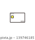 ICチップ付クレジットカードのイメージイラスト素材 139746185