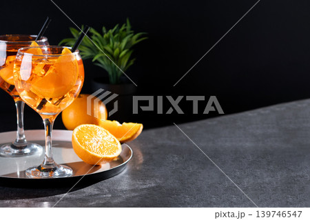 Refreshing Aperol Spritz cocktail Refreshing Aperol Spritz cocktail 139746547