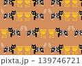 Abstract cats seamless vector nature pattern. Abstract cats seamless vector nature pattern. 139746721