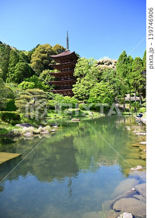 西の京 国宝 瑠璃光寺五重塔 西の京 国宝 瑠璃光寺五重塔 139746906