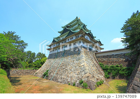 愛知県名古屋市、新緑と名古屋城の風景 愛知県名古屋市、新緑と名古屋城の風景 139747089