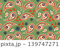 Sand Paisley seamless pattern, vector Sand Paisley seamless pattern, vector 139747271