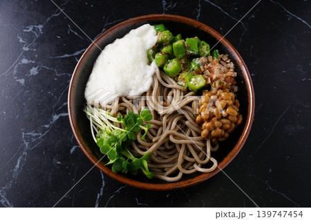 納豆とろろ蕎麦 139747454