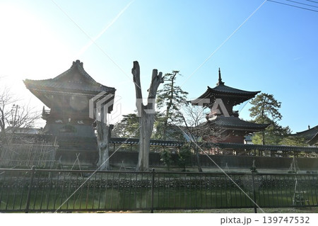 本成寺の多宝塔と鐘楼堂(新潟県三条市) 本成寺の多宝塔と鐘楼堂(新潟県三条市) 139747532