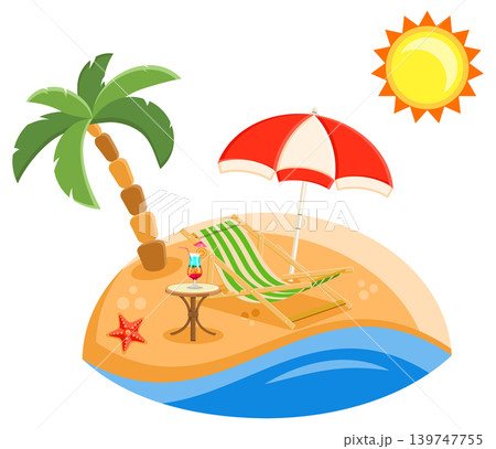 Summer Vacation on the Beach 139747755