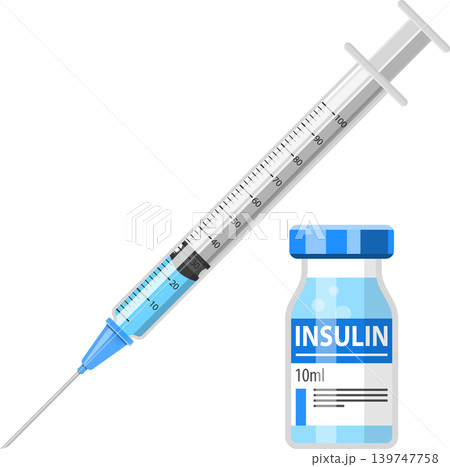 Plastic Medical Syringe and Vial Icon Plastic Medical Syringe and Vial Icon 139747758