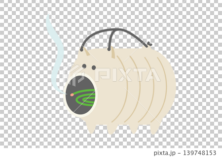 ぶたの蚊取り線香のイラスト 139748153