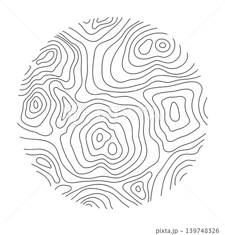Abstract outline topographic contour map. Landscape geodesy topography map. Background with contour landscape. Abstract outline topographic contour map. Landscape geodesy topography map. Background with contour landscape. 139748326