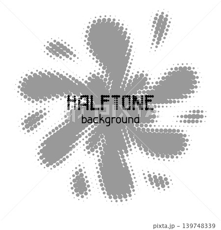 Halftone circle dotted background. Random modern halftone circle dot texture. Halftone circle dotted background. Random modern halftone circle dot texture. 139748339