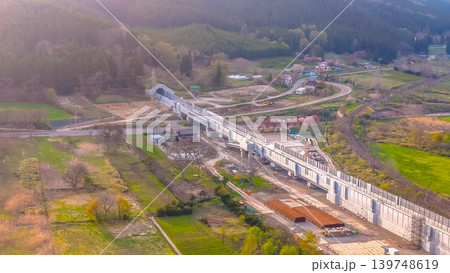 April 26 2026 Hokkaido Shinkansen Construction Site With Elevated Tracks April 26 2026 Hokkaido Shinkansen Construction Site With Elevated Tracks 139748619