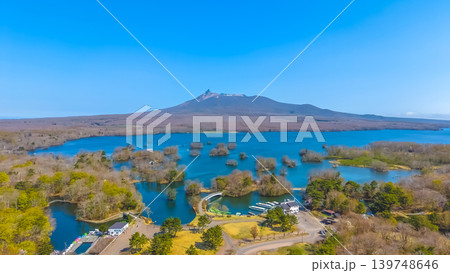 April 26 2026 Onumakoen Lake And Mount Komagatake Spring Landscape 139748646