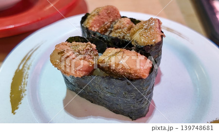 Uni gunkan sushi fresh Japanese seafood Uni gunkan sushi fresh Japanese seafood 139748681