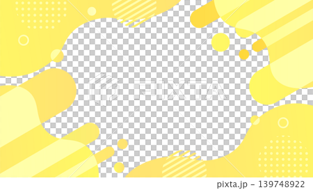 A vibrant Memphis background with a bright yellow gradient, landscape orientation (16:9 aspect ratio). A vibrant Memphis background with a bright yellow gradient, landscape orientation (16:9 aspect ratio). 139748922