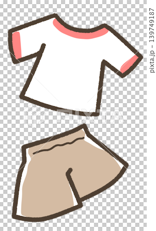 Shorts and a red T-shirt Shorts and a red T-shirt 139749187