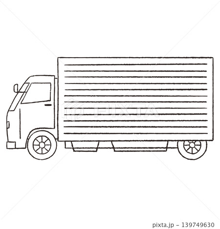 トラックの線画 トラックの線画 139749630