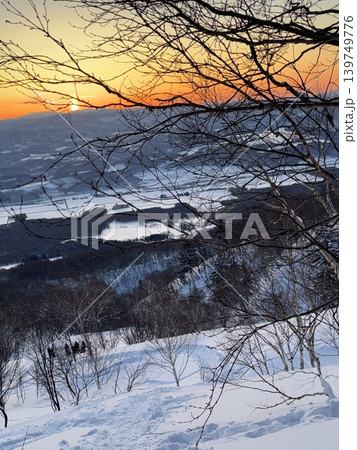 羊蹄山からの朝日 羊蹄山からの朝日 139749776