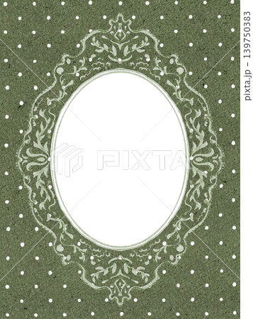Lacy Ornate Border Illustration Watercolor Hand Painted Lacy Ornate Border Illustration Watercolor Hand Painted 139750383