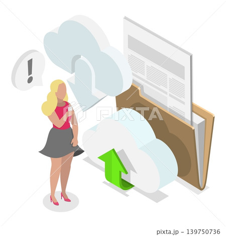3D Isometric Flat Vector Illustration of Computing Online Services, Concepts For Database Security. Item 2 3D Isometric Flat Vector Illustration of Computing Online Services, Concepts For Database Security. Item 2 139750736