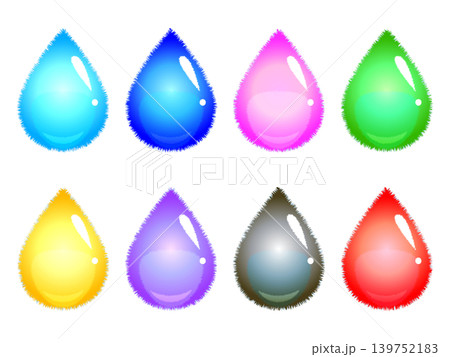 水マークのアイコンイラスト素材セット5 139752183