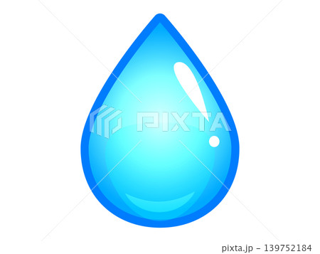 水マークのアイコンイラスト素材 139752184