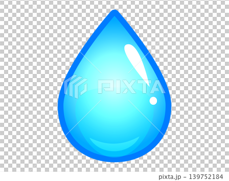 水マークのアイコンイラスト素材 139752184