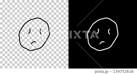 Potato icon. Black and white monochrome vector illustration set. Potato icon. Black and white monochrome vector illustration set. 139752616