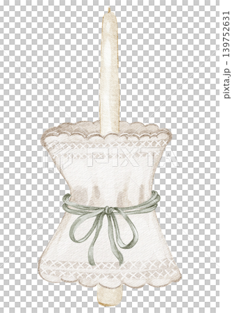 Baptism Candle Illustration Watercolor Hand Painted Baptism Candle Illustration Watercolor Hand Painted 139752631