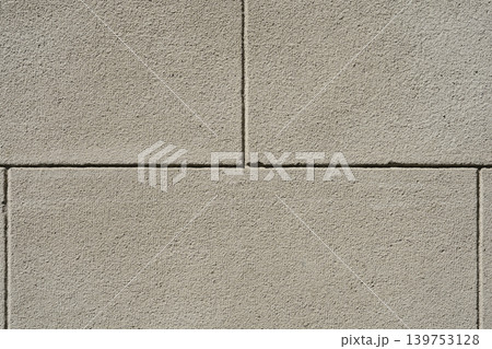 Grey Concrete Paving Blocks Close Up 139753128