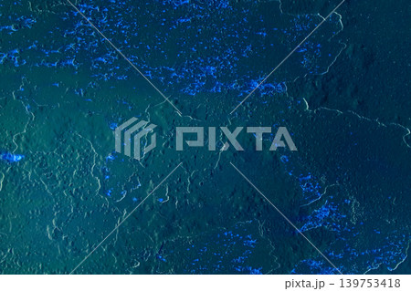 Blue grunge navy peeling paint old worn-out metallic weathered iron texture rough background dirty steel shabby obsolete messy 139753418
