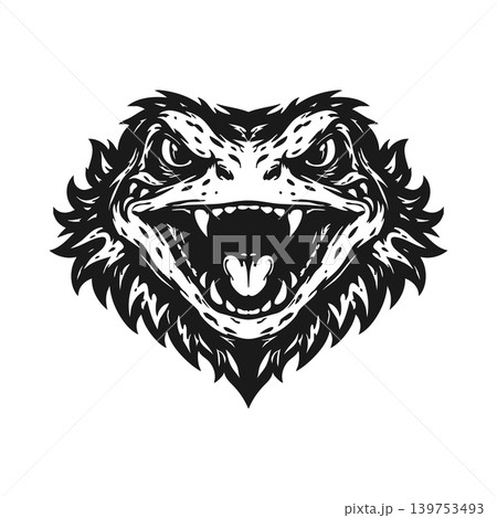 Vector tribal frog logo Vector tribal frog logo 139753493