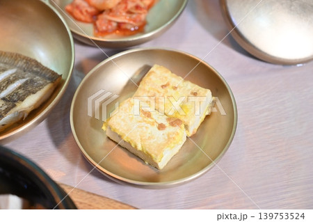 Pan fried Tofu Side Dish Served in Traditional Korean food Pan fried Tofu Side Dish Served in Traditional Korean food 139753524