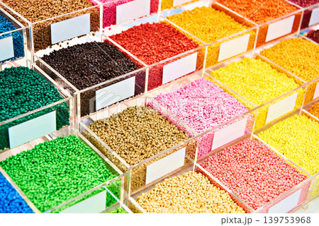 Colorful plastic granular polymer Colorful plastic granular polymer 139753968