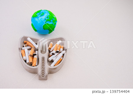 Concept of world no tobacco day. Smoking kills, cancer disease Concept of world no tobacco day. Smoking kills, cancer disease 139754404