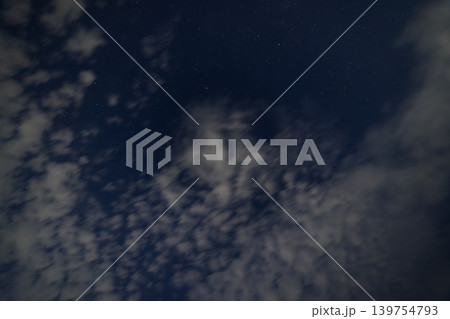 Night Sky with Stars and Wispy Clouds Night Sky with Stars and Wispy Clouds 139754793