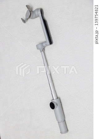 Gray Foldable Phone Gimbal Stabilizer with Telescopic Arm Gray Foldable Phone Gimbal Stabilizer with Telescopic Arm 139754821