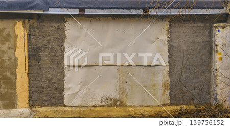 Clean and minimal facade surface featuring subtle marks suitable for design ideas and remodeling projects Clean and minimal facade surface featuring subtle marks suitable for design ideas and remodeling projects 139756152