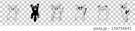 Surprised cat | Line drawing Surprised cat | Line drawing 139756641