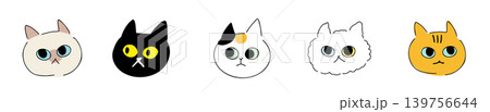 ねこ、いろいろな目の色|カラー ねこ、いろいろな目の色|カラー 139756644