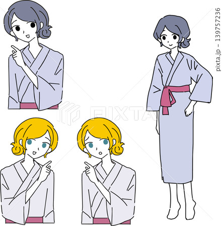 旅館の女性イラスト 旅館の女性イラスト 139757236