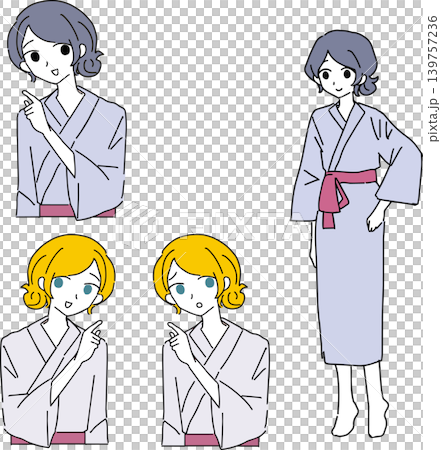 旅館の女性イラスト 旅館の女性イラスト 139757236