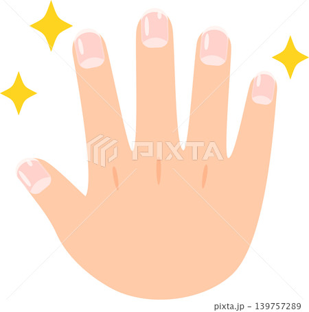 健康的な手の爪 健康的な手の爪 139757289