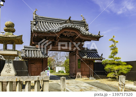 三門周辺　妙林寺　山門　岡山県岡山市 139757320