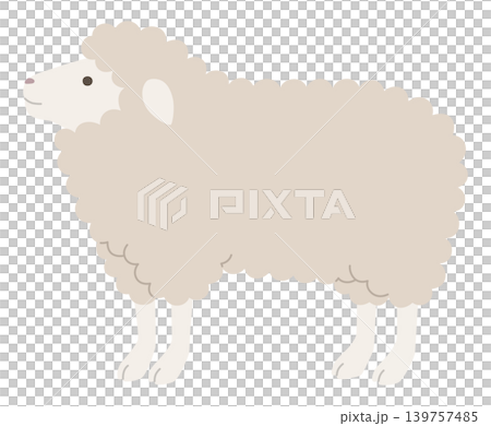 Sheep vector illustration. Zodiac sign, twelve animals, Year of the Sheep, Year of the Horse, New Year's card 139757485